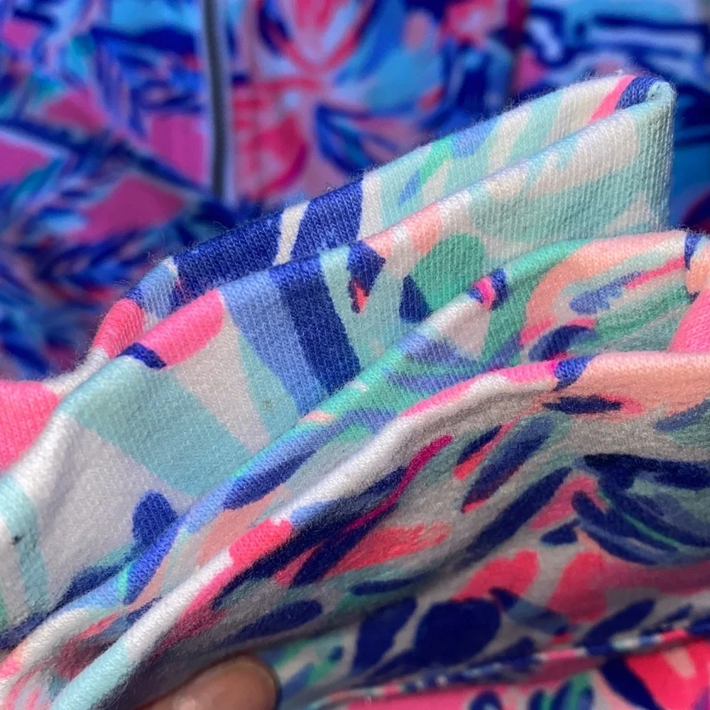 Lily Pulitzer xs zip up pink blue green
